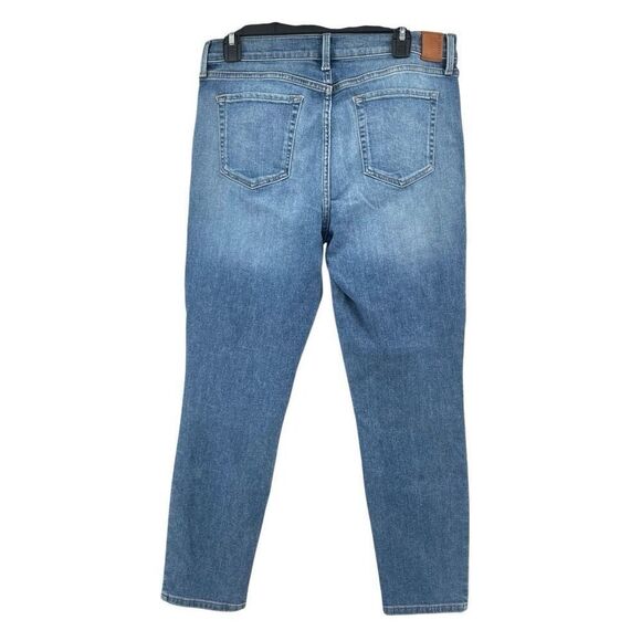 Level 99 Anthropologie High Rise Skinny Crop Jeans Blue Stretch Denim 12/31 - Picture 9 of 16